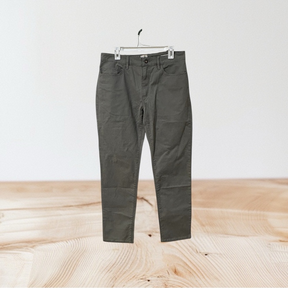 Flint & Tinder Gray Straight Fit Stretch Chinos 33x32 Huckberry Mens